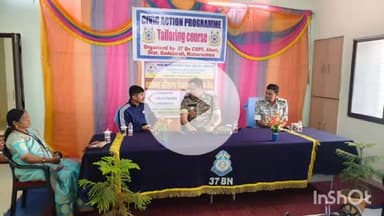भामरागड: केंद्रिय राखीव पोलीस दलाचा नागरी कृती कार्यक्रमा अंतर्गत ५० महिलाना ब्यूटी पार्लर व टेलरिंग प्रशिक्षणाची सूविधा
