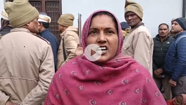 #dhanora मंडी धनौरा में मंदिर निर्माण को लेकर हंगामा, सूचना पर पुलिस बल तैनात