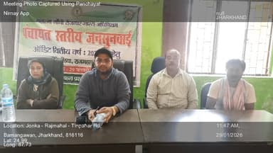 बोरियो: 29-Jan-26 : मनरेगा सामाजिक अंकेक्षण का पंचायत स्तरीय जनसुनवाई