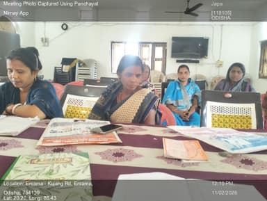 ଏରସମା: 11-Feb-26 : Social Audit Gram Sabha Under Mgnregs Of The Fy 2025 To 2026 Of The Period 1 April 2025 To 30 September 2025