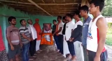 #बलिदानदिवस हिसार गाँव मे डॉ श्यामा प्रसाद मुख़र्जी की पुण्यतिथि को भाजपा कार्यकर्ता ने बलिदान दिवस के रूप मे मनाया