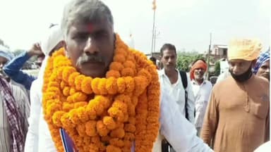 #शिवसागर प्रखंड:ग्राम पंचायत पताढ़ी मुखिया प्रत्याशी राम उदेश्वर प्रसाद ग्राम पंचायत के विकास के लिए आभार व्यक्त करते .#