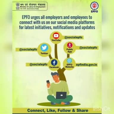 देहरादून: #Connect with #EPFO on all official #socialmedia handles to stay updated about various initiatives & notifications.