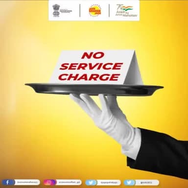 No collection of service charge shall be done by any other name: CCPA #customers #consumerrights #jagograhakjago #ccpa #cpact2019 #unfairtradepractices @pibindia