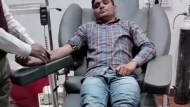 जिंदगी वही जो दूसरों के काम आए आज किसी अनजान से अपना खून का रिश्ता बनाया !! #Blood_Donate