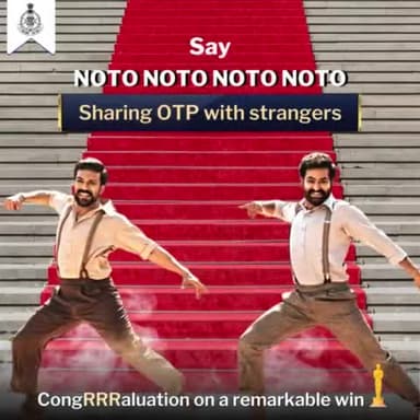 Like RRR's #NatuNatu winning an Oscar, let's make safe online transactions a winning trend. #MPPolice