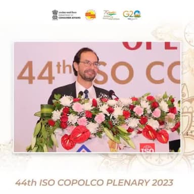 Mr. Sergio Mujica, Secretary General, ISO delivered a special keynote address at the 44th edition of ISO COPOLCO 2023 held on 24th May 2023 at Le Meridien, Windsor Palace, New Delhi.
#COPOLCO #ISO