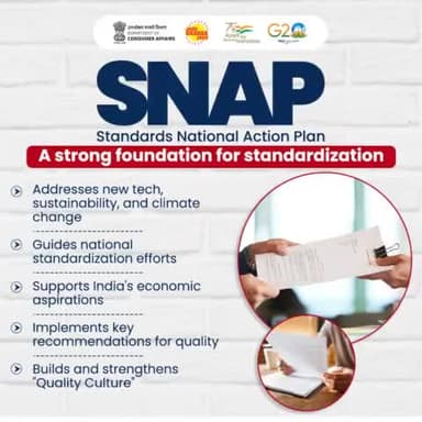 SNAP: Standards National Action Plan, A strong foundation for Standardization with various functions and facilities to help the consumers of India.
#SNAP #Indianstandards #Qualityculture