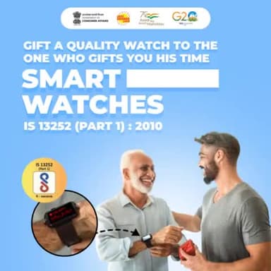 Ensure the quality of the smartwatches you buy for your loved ones by choosing only those that are BIS certified.
#indianstandards #qualityproduct #ensuresafety #smartwatch