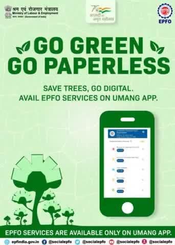 #GO GREEN, # GO paperless. Let's do our bit to#savetrees by saying no to use of of paper & going# digital.