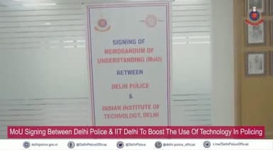 An MoU was signed today, between #DelhiPolice & #iitdelhi at Police Headquarters.