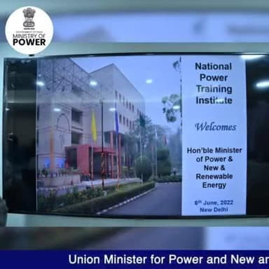 Union Minister reviews the operation of Power training institutes.
#powersector #power #mop
