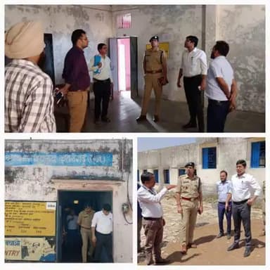 #BanswaraPolice जिला कलेक्टर महोदय एवं पुलिस अधीक्षक महोदय द्वारा थाना कुशलगढ़ क्षेत्र के मतदान केंद्र का निरिक्षण किया गया....