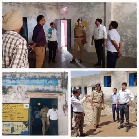 #BanswaraPolice जिला कलेक्टर महोदय एवं पुलिस अधीक्षक महोदय द्वारा थाना कुशलगढ़ क्षेत्र के मतदान केंद्र का निरिक्षण किया गया....