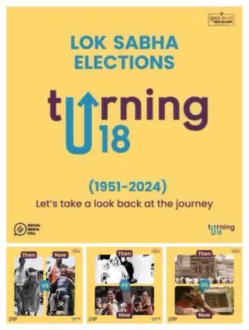 A journey like no other!
The Indian elections have come of age as we enter the 18th #loksabhaelections
Let’s take a look back on our journey as we are #Turning18
#thenandnow #chunavkaparv #deshkagarv