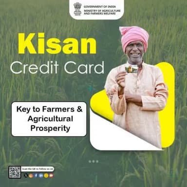Greening the Fields of Financial Inclusion
#KisanCreditCard offers farmers hassle-free access to credit, enabling timely purchase of agricultural inputs, investment in modern farming techniques, and smooth cash flow management.