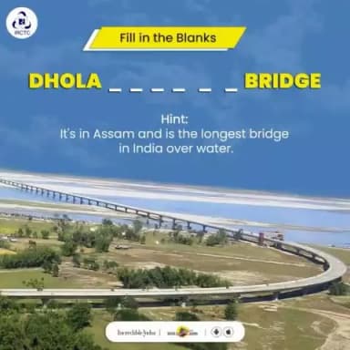 Can you #guess the name of this bridge on lohit river in #Assam ?
Tell us in the comments.