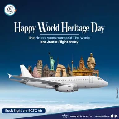 This #WorldHeritageDay, plan trips to some of the finest monuments across the world. 
Book flights on IRCTC AIR
