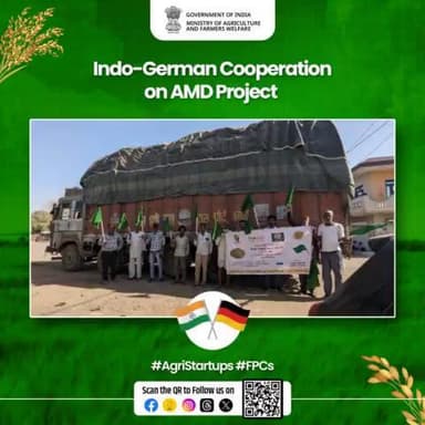 Indo-German Cooperation on Agriculture Marketing Development project facilitated the second trial shipment of EU-compliant 19 MT of Coriander from Ramganj Mandi, Rajasthan.
#agrigoi #agrimarket #spices #FPOs #FPCs
