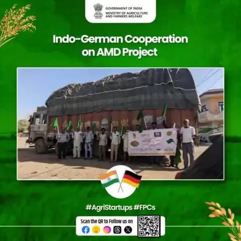 Indo-German Cooperation on Agriculture Marketing Development project facilitated the second trial shipment of EU-compliant 19 MT of Coriander from Ramganj Mandi, Rajasthan.
#agrigoi #agrimarket #spices #FPOs #FPCs
