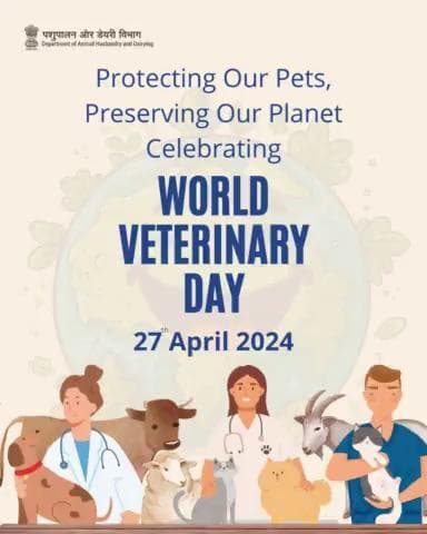 Protecting Our Pets, Preserving Our Planet : Celebrating #WorldVeterinaryDay & the vital role #veterinarians play in safeguarding the health of our beloved animal companions and the environment.