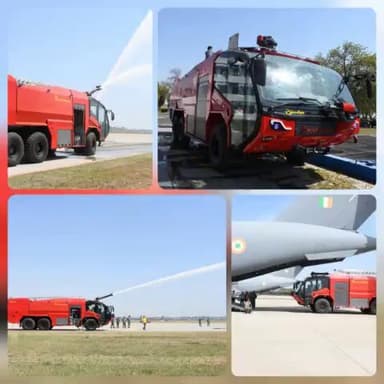 Celebrating #AtmanirbharBharat spirit!🇮🇳
The #IAF proudly receives its first indigenously designed Crash Fire Tender, a testament to India's self-reliance in defense manufacturing.