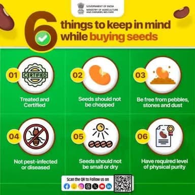 Healthy #Seeds are Key to Healthy #Crops!
Here are 6 things #farmers need to keep in mind while buying seeds as good quality & healthy seeds leads to healthy produce & thriving yields.