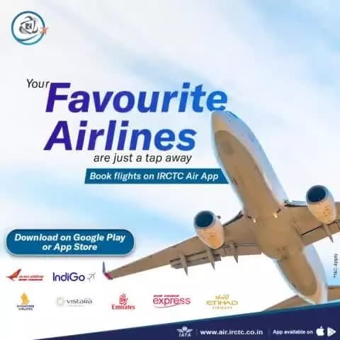 Easy flight bookings and savings await you on the #IRCTCAir app.
Download now from App Store or Google Play Store