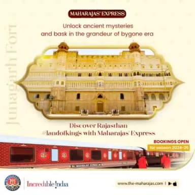 #Bikaner, a jewel in the #landofkings #Rajasthan, explore its architectural marvel #JunagarhFort with #maharajasexpress.