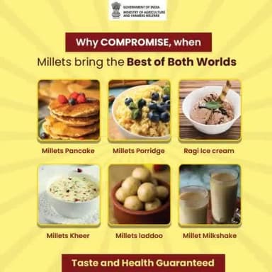 Millets offer the perfect blend of health and deliciousness!
#IYM2023 #ShreeAnna #millets #HealthyChoices