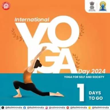 सिर से पैर तक स्वस्थ महसूस करें।
#InternationalDayOfYoga #1DayToGo #IDY2024 #YogaDay2024 #YogaForAll #YogaForSelfAndSociety
@railminindia