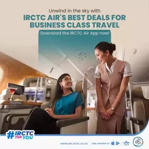 Fly in# luxury and comfort. Book business class tickets on #IRCTCAir.