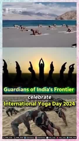 From the heights of the #Siachen to high seas, From Icy #PangongTso to mountains & warships, Indian armed forces led #YogaDay2024 celebrations with infectious zeal and patriotic fervour across the frontiers of the nation.