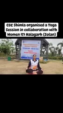 As part of #IDY2024 celebrations, a special yoga session was organized by @CBCShimla in collaboration with Women ITI, Nalagarh, #Solan. The students participated with full enthusiasm in the #yoga session held at the local Heritage Park.