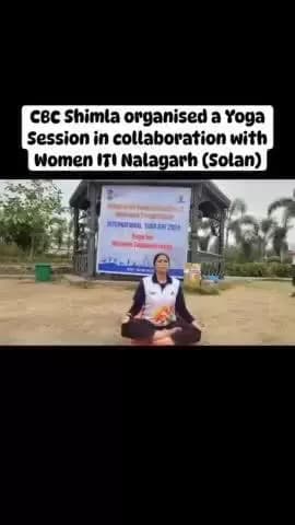 As part of #IDY2024 celebrations, a special yoga session was organized by @CBCShimla in collaboration with Women ITI, Nalagarh, #Solan. The students participated with full enthusiasm in the #yoga session held at the local Heritage Park.