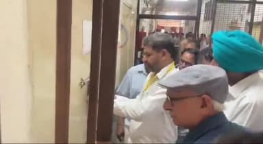 At Chaudhary Maniram Godara Govt. Women's College in Fatehabad, the vote counting process has started. Amit Kumar, DC Rahul Narwal, and SP Aastha Modi opened the strong room in the presence of election agents.