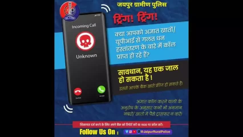 ट्रिंग ! ट्रिंग!... सावधान, यह एक जाल है
#Bealert
#ISEA #DigitalNaagrik #CyberSecurity #PasswordSecurity #cyberdost