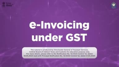 e-Invoice under GST #LearnwithCBIC #CBICGSTTutorial