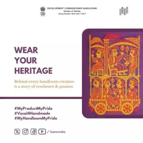 National Handloom Day🧵🇮🇳
On the occasion of the 10th #NationalHandloomDay, let’s celebrate by supporting and honoring our local artisans who weave and preserve timeless traditions, k