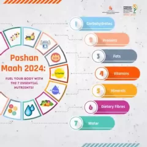 #PoshanMaah2024
From carbohydrates and proteins to vitamins and minerals, each plays a vital role in keeping you healthy. Discover the power of a balanced diet 🍲