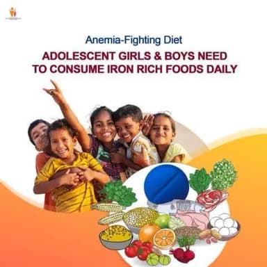 #PoshanMaah2024
💪Teenagers, fuel your growth with plant-based iron-rich foods!
Leafy greens, fortified cereals, and legumes ar