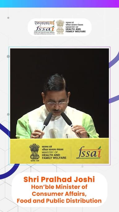 Hon’ble Union Minister of Consumer Affairs, Sh. Pralhad Joshi shares his vision at #GFRS2024