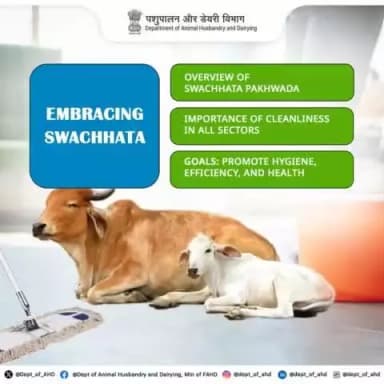 Clean Spaces, Healthy Lives: A clean environment is the foundation of productivity and health, whether at the workplace or in the barn/shed.
#SwachhataHiSeva #CleanEnvironment #SwabhavSwachhataSanskaarSwachhata #SpecialCampaign4