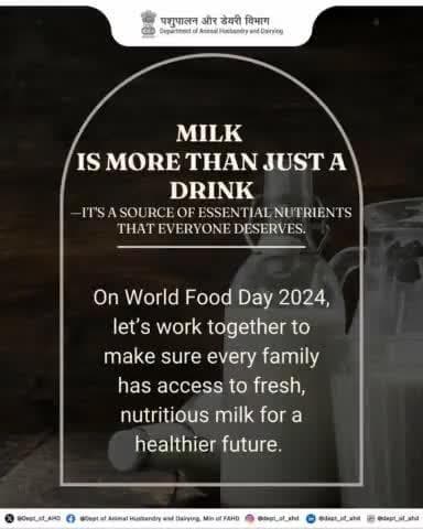 Milk: A Vital Source of Nutrition
It’s packed with essential nutrients that should be accessible to all.
This #WorldFoodDay 2024, let’s come together to ensure that every family has access to fresh, nutritious milk for a healthier future.