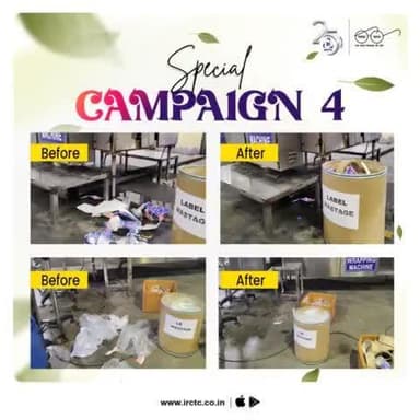 As part of Special Campaign 4, a cleanliness drive was conducted at the Rail Neer Plant, Sankrail under IRCTC, East Zone.
#SwachhataPakhwada2024 #IRSpecialCampaign4