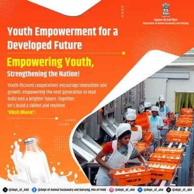 Empowering Youth, Shaping Tomorrow!
Youth-driven cooperatives are sparking innovation, opening doors to opportunities, and empowering the next generation to lead India into a brighter future.
#YouthLeadership #Innovation #ViksitBharat #
