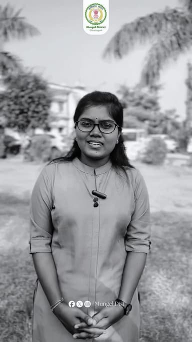 मुंगेली जिले के विकासखंड लोरमी के ग्राम नवागांव वेंकट की कुमारी किरण राजपूत ने चौथा रैंक हासिल किया है।
#cgpsc #mungeli #lormi #chhattisgarh