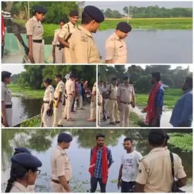 कटिहार जिला के डंडखोरा थाना क्षेत्र में थानाध्यक्ष एवं अंचलाधिकारी के द्वारा आगामी छठ पर्व को लेकर छठ घाटों का निरीक्षण किया जा रहा है I
@bihar_police #BiharPolice
#KatiharPolice #HainTaiyaarHum
@DM_Katihar #Ig_Purnea