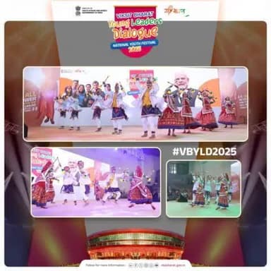 #VBYLD2025 kicked off at Bharat Mandapam, with a mission to encourage youth participation in nation-building. Providing a platform to young leaders to showcase innovative solutions and engage with policymakers, national icons, and global in