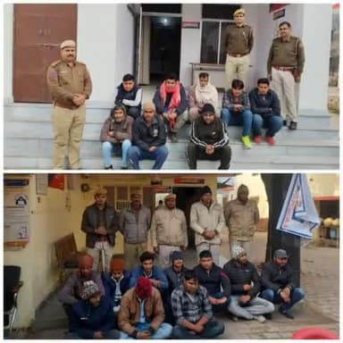 #Dausa जिला पुलिस का एरिया डोमिनेशन अभियान
पुलिस अधीक्षक महोदया श्रीमती रंजीता शर्मा ips के निर्देशन में अभियान के तहत कुल 56 आरोपी को किया गिरफ्तार, 297 पुलिसकर्मियों की 54 टीमों ने की कार्यवाही, जहां एक साथ एक समय में 167 जगह दी दबिश।
#Da